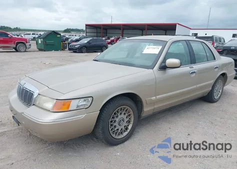 2000 Mercury Grand Marquis Gs z USA, uszkodzony, nr VIN 2MEFM74W2YX743938